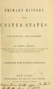Cover of: A primary history of the United States.: For schools and families.