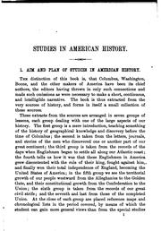 Cover of: Studies in American history