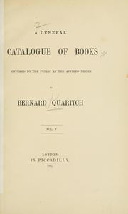 Cover of: A general catalogue of books offered to the public at the affixed prices