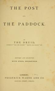 Cover of: The post and the paddock.