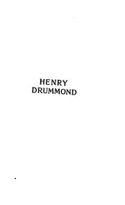 Cover of: Henry Drummond by Simpson, James Young