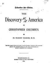Cover of: The discovery of America by Christopher Columbus.