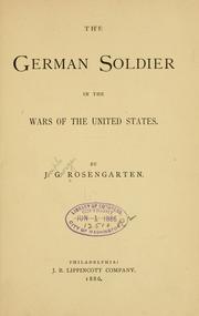 Cover of: The German soldier in the wars of the United States