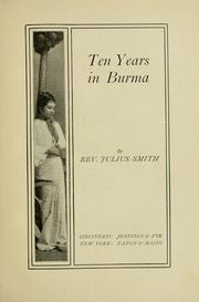 Cover of: Ten years in Burma