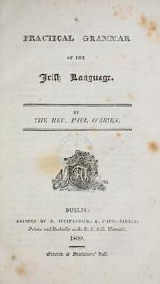 Cover of: A practical grammar of the Irish language.