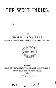 Cover of: The West Indies