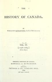 Cover of: The history of Canada. by William Kingsford