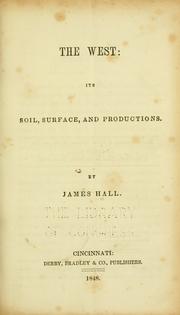 Cover of: The West by Hall, James