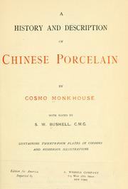 Cover of: A history and description of Chinese porcelain