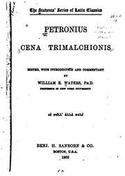 Cover of: Cena Trimalchionis