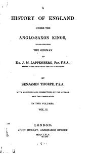 Cover of: A history of England under the Anglo-Saxon kings: Vol. 2