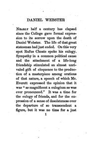 Daniel Webster by Samuel W. McCall