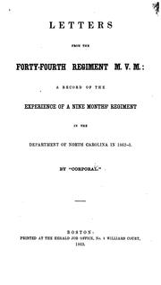 Letters from the Forty-Fourth Regiment M.V.M by Haines, Zenas T.
