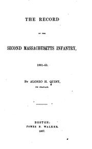 Cover of: The record of the Second Massachusetts infantry, 1861-65.