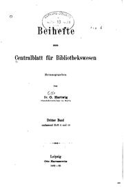 Cover of: Adressbuch der deutschen bibliotheken by Paul Schwenke