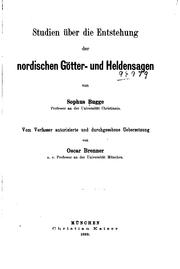 Studien über die entstehung der nordischen götter- und heldensagen by Sophus Bugge