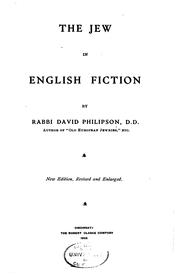 The Jew in English fiction by David Philipson