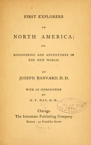 Cover of: First explorers of North America: or, Discoveries and adventures in the New world.