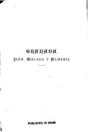 Cover of: Granada, Jaén, Málaga y Almería