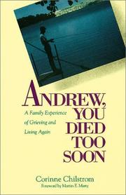 Andrew, you died too soon by Corinne Chilstrom