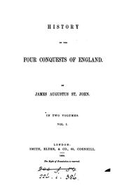 Cover of: History of the four conquests of England.