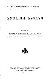 Cover of: English essays