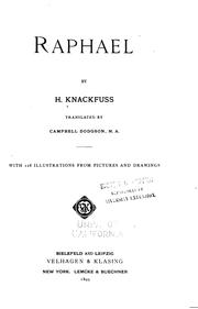 Cover of: Raphael by H. Knackfuss