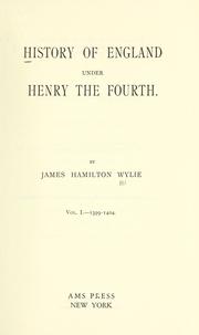 Cover of: History of England under Henry the Fourth.