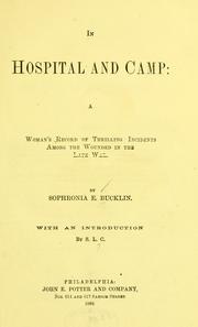 In hospital and camp by Sophronia E. Bucklin