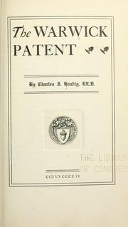 Cover of: The Warwick patent