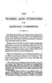 Cover of: The Sanitary Commission of the United States Army: a succinct narrative of its works and purposes.