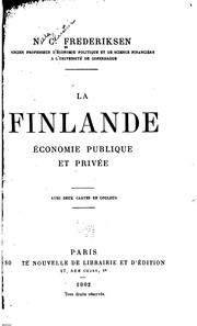 Cover of: La Finlande: économie publique et privée.