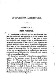 Cover of: Composition-literature