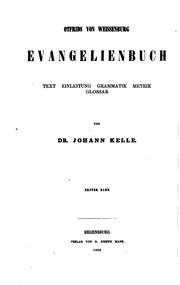 Cover of: Otfrids von Weissenburg Evangelienbuch by Otfrid von Weissenburg