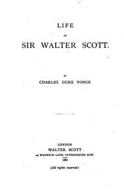 Cover of: Life of Sir Walter Scott.