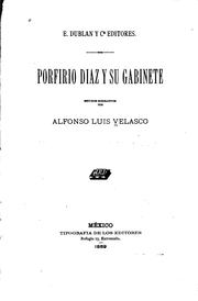 Cover of: Porfirio Diaz y su gabinete: estudios biográficos
