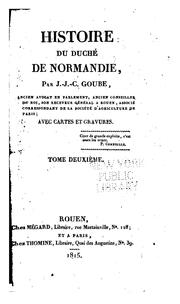 Histoire du duché de Normandie by Ignace Joseph Casimir Goube