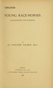 Young race-horses by Gilbey, Walter Sir
