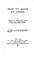 Cover of: How to make an index