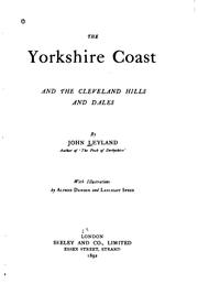 Cover of: The Yorkshire coast and the Cleveland hills and dales