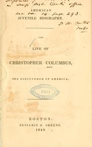 Cover of: The Life of Christopher Columbus | 