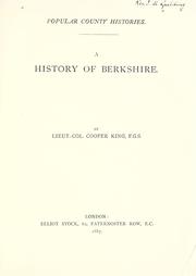 Cover of: A history of Berkshire.