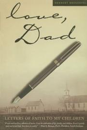 Cover of: Love, Dad: letters of faith to my children