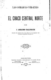Cover of: Las comarcas vírgenes.: El Chaco Central norte