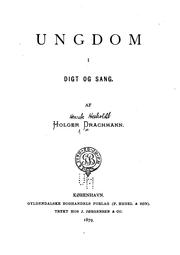 Cover of: Ungdom i digt og sang. by Holger Drachmann