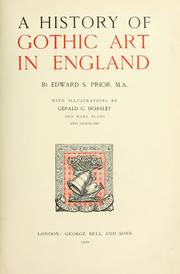 Cover of: A history of Gothic art in England