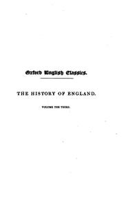 Cover of: The history of England