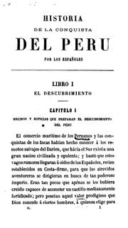 Cover of: Historia de la conquista del Perú