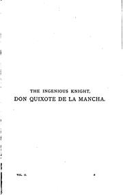 Cover of: The ingenious knight Don Quixote de La Mancha by Miguel de Unamuno