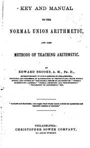 Cover of: A key to the Normal higher arithmetic: for the use of teachers and private students